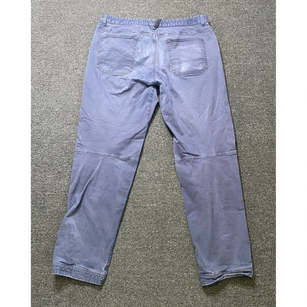 Mountain Hardwear Hiking Pants Blue Mens 36x32 Articulated Knee Stretch Outdoors